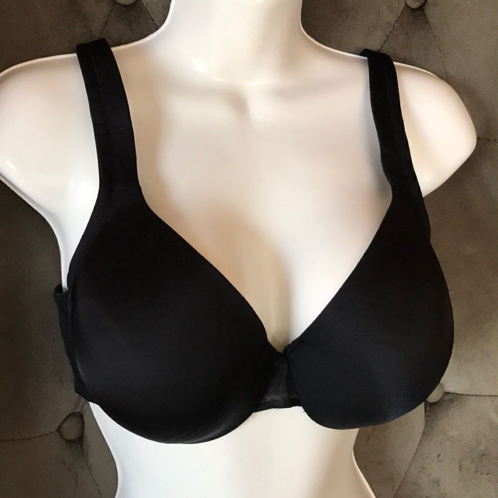 Lane Bryant Cacique Satin full coverage bra black